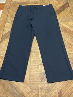 Genuine Dickies Men's Regular Fit Straight Leg Flat Front Pants Navy Blue 38x30